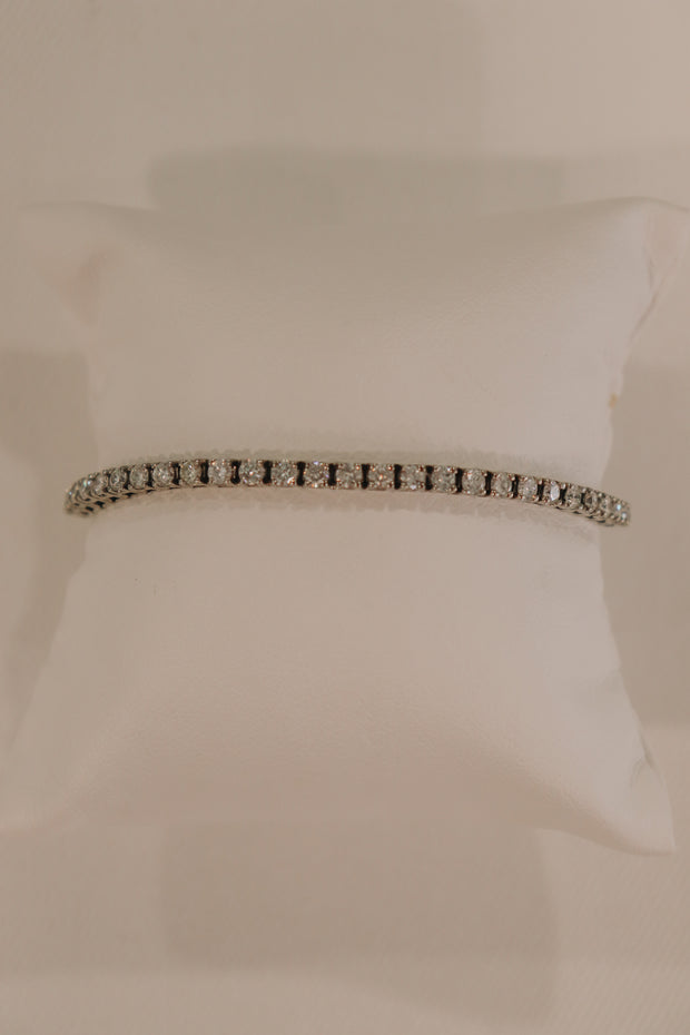 14Karat White Gold Tennis Bracelet