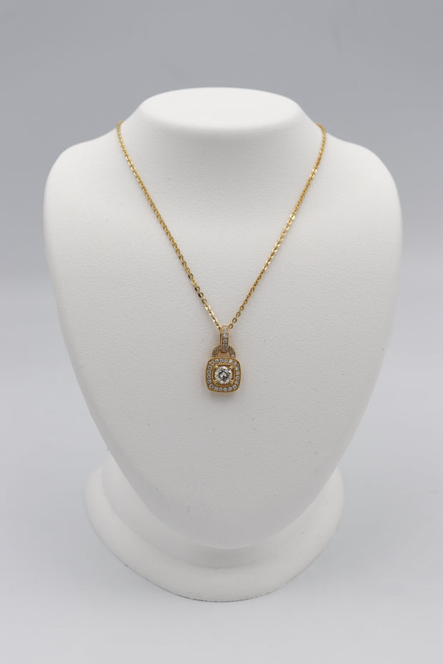 14Karat Yellow Gold Natural Diamond Pendant