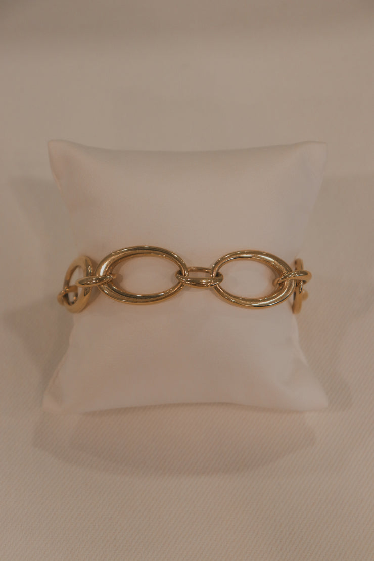 14Karat Yellow Gold Chain Link Bracelet