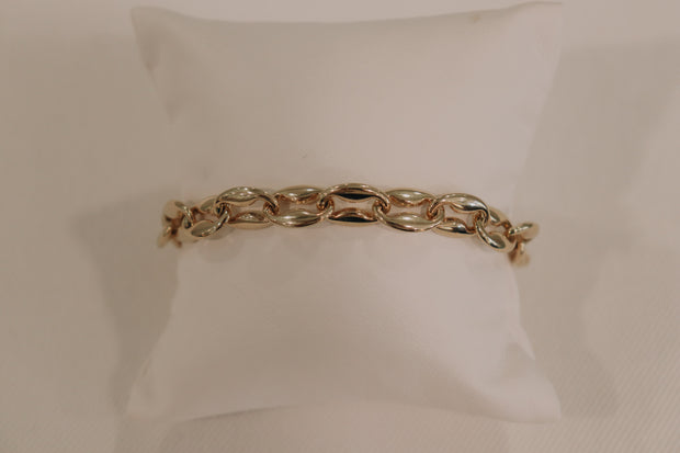 14Karat Yellow Gold Small Link Bracelet