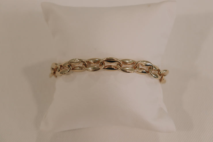 14Karat Yellow Gold Small Link Bracelet