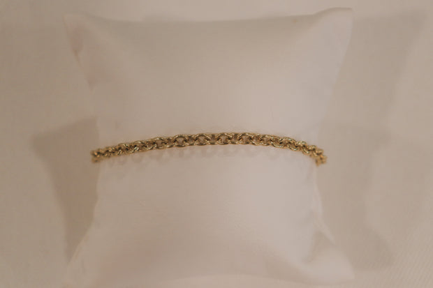 18Karat Yellow Gold Chain Bracelet