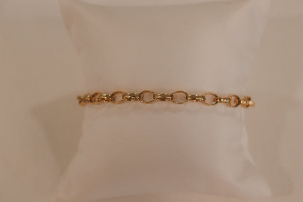 14Karat Yellow Gold Open Link Bracelet