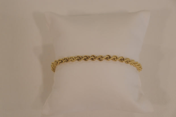 18Karat Yellow Gold Double Rope Bracelet