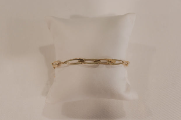 14Karat Yellow Gold Fancy Link Bracelet