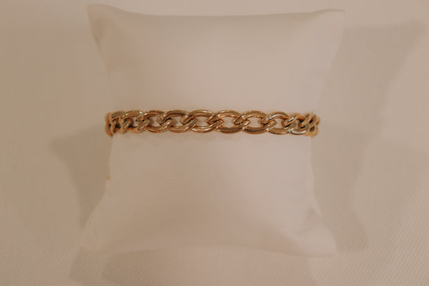 14Karat Yellow Gold Chain Link Bracelet