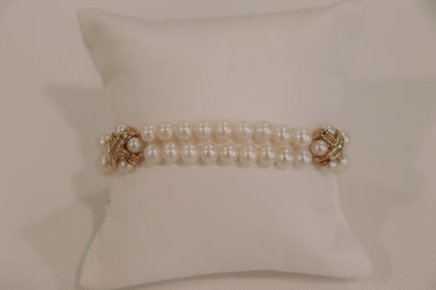 Double Strand 5.6-6mm Pearl Bracelet